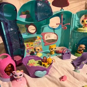 Littlest pet shop house and pets bundle